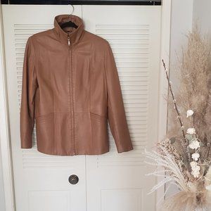 Women's Fitted Leather Jacket